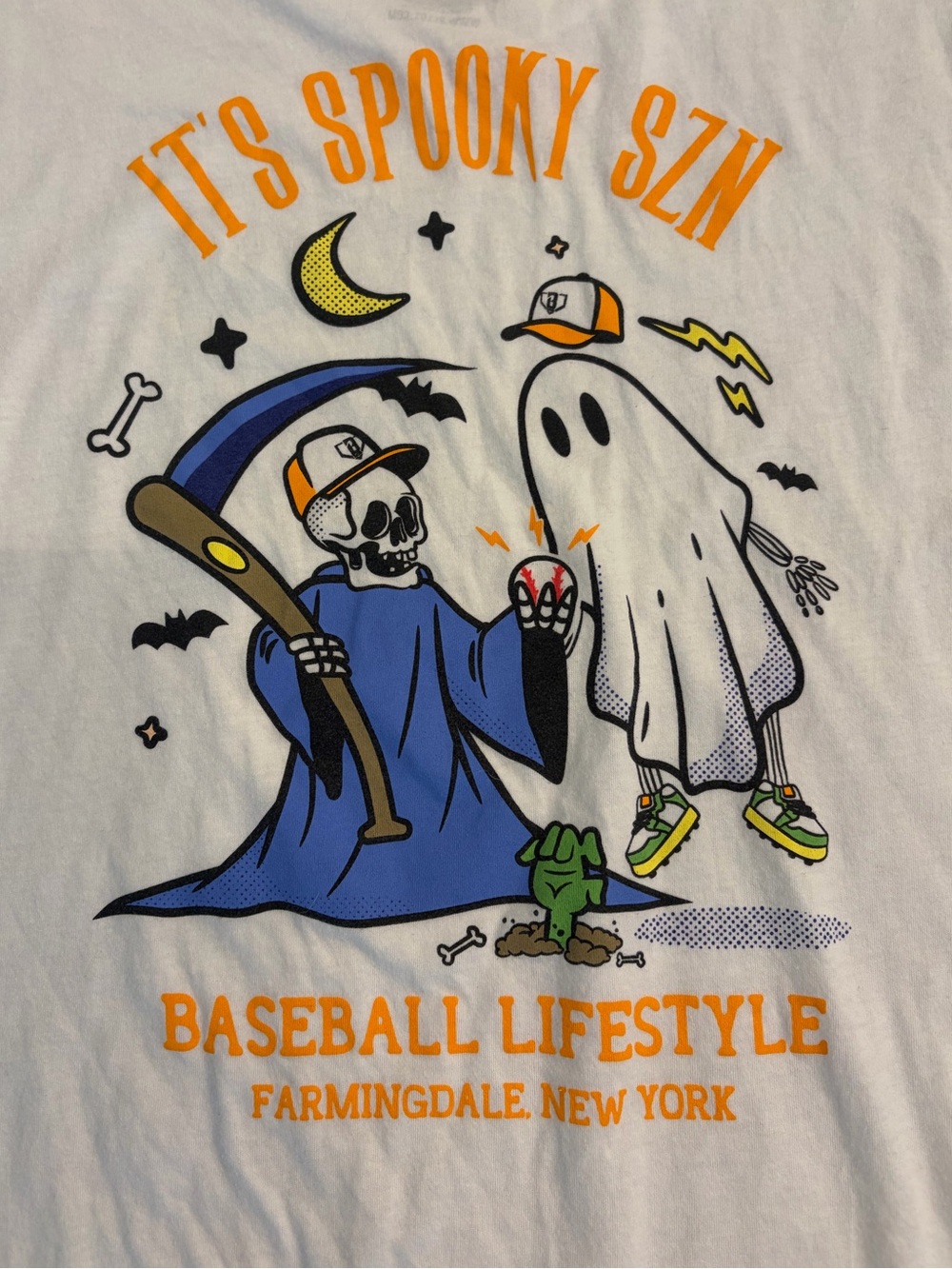 Baseball Lifestyle 101 Spooky SZN Halloween Shirt